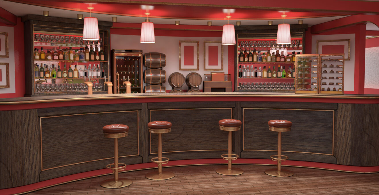 comptoir de bar professionnel