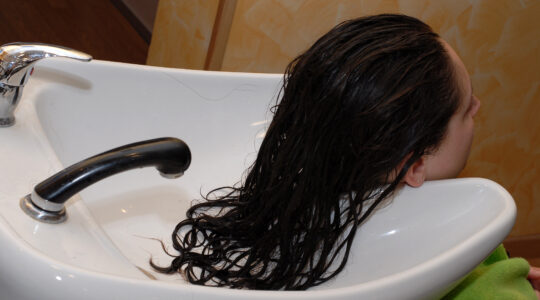 bac à shampoing